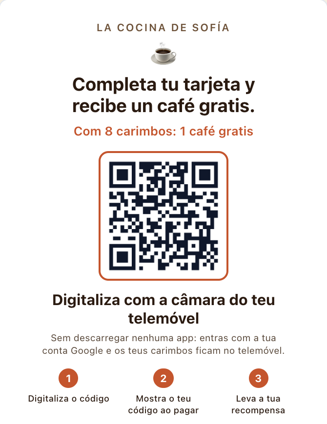 Cartaz para imprimir de um programa do Delids, com o código QR.