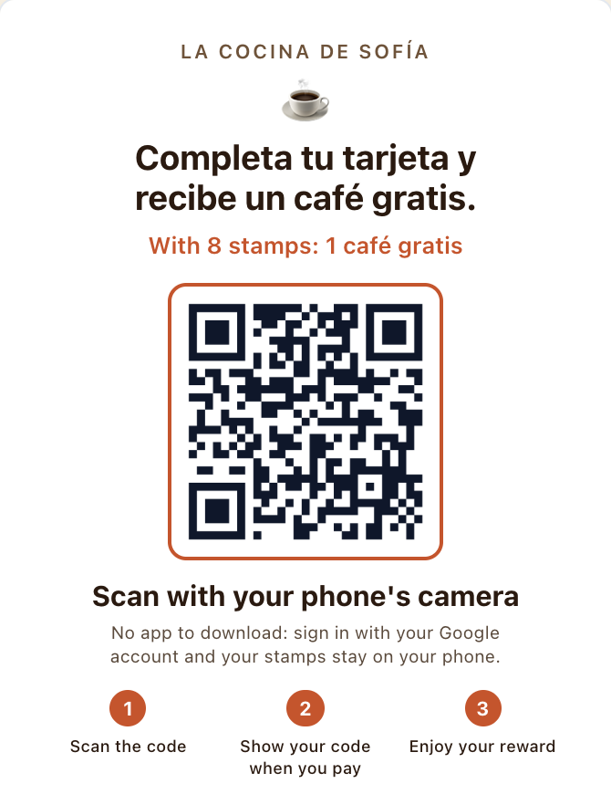 Printable poster for a Delids program, with its QR code.